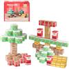 lasuroa 60 Pezzi Christmas Blocchi Magnetici, My World Blocchi Magnetici Piastrelle Magnetiche Blocchi da Costruzione Giocattoli per Bambini Piccoli per Adolescenti e Adulti