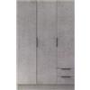Composad Armadio 3 ante e 2 cassetti 120x184x46 cm Cemento