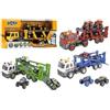 GLOBO S.R.L. Globo Work Big Road Camion Porta Auto con 4 Veicoli Luci e Suoni