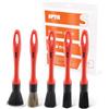 SPTA Set di Pennelli per Auto Detailing - 5 Pezzi con Capelli Diversi e Manico in Plastica Mista - Kit di Pulizia per Interni, Esterni, Ruote, Cerchioni e Pelle