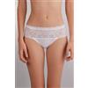 Intimissimi Slip In Pizzo E Cotone Bianco