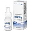 ALFA INTES Idroflog - Collirio sterile con acido ialuronico idratante e lubrificante per occhi secchi, Flacone da 10 ml, senza conservanti