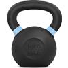 Yes4All EVZU Peso Kettlebell rivestito in polvere, 6 kg, viola