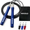 MOGOLD Corda per Saltare Veloce MOGOLD - Leggera per Fitness, Crossfit e Boxe, con Cuscinetti a Sfera Professionali e Maniglie Indistruttibili, Ideale per Uomini e Donne