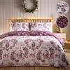 Charlotte Thomas Simply Charlotte - Set di biancheria da letto matrimoniale con copripiumino e federe, motivo natalizio, colore: viola
