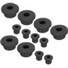 QUARKZMAN Guarnizione in Gomma a Forma di T, Diametro di Montaggio 20mm/10mm, Id 10mm/6mm, Protezione Sigillante per Cavi, Guarnizioni Flessibili per Tubi