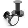 ZMDMAH 2 Pezzi Ganci Magnetici, Ganci Magnetici Extra Forti, Magneti con Gancio Rotondi, Gancio Magnetico per Asciugamani per Bagno, Cucina, Porta, Armadio, Ottone -36 Mm Spessore, 32 Kg, N52