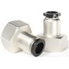 TAILONZ PNEUMATIC Raccordi a pressione con tubo diritto femmina da 8 mm OD x filettatura BSP da 1/8 di pollice PCF8-01(confezione da 2)