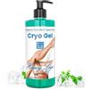 bleu & marine Bretania Crema Rinfrescante 500 ml per Gambe e Piedi Gonfie Pesanti - Gel Drenante Anticellulite - Stimola la Circolazione - Effetto Ghiaccio Extra Rinfrescante - Crio-Gel Forte per Uso Umano