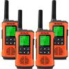 Retevis RT45P Walkie Talkie, IP67 Impermeabile, Ricaricabile,PMR 446 Senza Licenza, 16 Canali, VOX, Torcia LED, Allarme SOS, CTCSS/DCS,Walkie Talkie per Attività All'Aperto(4 pezzi)