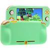 HEATFUN Custodia verde per Switch lite, custodia in silicone verde per Switch lite