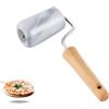 Tianman Tamburo per pizza in marmo, teglia e tamburo per bambini, utilizzato per cuocere torte, tortillas di mais, biscotti di pizza gommosa e altre cottura della cucina, mini bastone arrotolabile