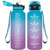 Vikaster Borracce, 1500ml Borracce Palestra, Senza BPA, A Prova di Perdita & Utilizzare Molte Volte, Borracce con Cannuccia Adatto per Sport, Fitness, Scuola, Trekking, Ufficio, Outdoor