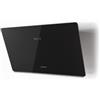 Faber Cappa a Parete 80 cm Anticondensa Finitura Vetro nero Faber GLAM LIGHT ZERO DRIP BK A80 330.0615.676