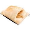 Generic Cuccia per gatti, cuccia per cani chiusa, sacco a pelo per animali domestici, materasso per animali domestici, cuccia per cani con cuscino, cuccia per gatti in peluche e materasso spesso, 45 x 35 cm,