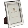 SEC OF FLORENCE 7224/13x18IT Cornice Portafoto in Argento Massiccio 925 con Retro in Legno Mogano