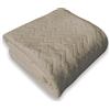 Home Tresor - Coperta Plaid Pile, Coperta Letto Singolo/Matrimoniale 160 x 200 cm Flanella, Coperta Divano Grande Caldo Morbida Tinta Unita Zig Zag - Beige