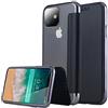 LMEIL Custodia a Portafoglio in Pelle con Libro Sottile di Lusso per iPhone 14 Plus 13 PRO 11 12 PRO Max XR X XS Max 7 8 Plus Cover in Carta Morbida Trasparente,Nero,per iPhone XR