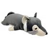 Nemu Nemu Animals - Grande peluche Kawaii lupo - Peluche gigante extra morbido e soffice, grande peluche animale, progettato in Giappone, misura L, 66 cm, cuscino Kawaii