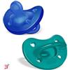 CHICCO (ARTSANA SPA) CHICCO GOMMOTTO SILICONE AZZURRO 6-16 MESI 2 PEZZI