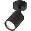 Lichtmaler Lampadario Faretti Parete Interno - Lampada da Soffitto Nero Orientabili GU10 - Illuminazione Faretti Bagno Soggiorno Cucina Salotto Corridoio, Lampadina Non Inclusa