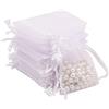 Leeyunbee 100 sacchetti in organza, 7 x 9 cm, sacchetti in organza, regalo per gioielli, matrimoni, bomboniere, per festival, feste e matrimoni, cordoncino in raso