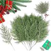 RXKFIGX 50 Rami di Abete Artificiali Rami di Pino Artificiale in Plastica Finti Aghi di Pino Natalizio Rami di Pino Verde per Decorazione per Fai Da Te, Decorazioni Natalizie e Decorazioni per La Casa