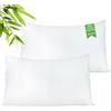 Comfier Sleep Copricuscino 50x80 Impermeabile Traspirante in Spugna di Bambu Lavabile Morbido Ipoallergenico Copricuscino Letto Copri Cuscino