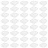 Keboyoe 40 Pezzi Piccole Scatole Plastica Trasparente Scatole Plastica con Coperchio Piccole Quadrato Mini Scatoles Plasticas Contenitori Piccoli Plasticas per Perline Gioielli Pillole(6.5 6.5x2cm)