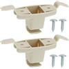 YINETTECH 2 ganci per aletta parasole per auto, clip per aletta parasole per auto, gancio in plastica 51168243575 compatibile con BMW E46 323i 323Ci