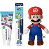 UNILEVER ITALIA MKT OPER. Srl Mentadent Cofanetto Super Mario Kids 0-6 Anni Set Igiene Orale Bambini 75 ml + Spazzolino Extra Soft + Peluche