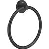 GROHE Start QuickFix - Anello porta asciugamani in metallo, fissaggio nascosto, viti e tasselli, extra facile da montare, 200 mm, colore: nero opaco 411742430