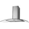 Suinga Campana decorativa vetro motore 100 W classe energetica B 2 filtri smontabili Dimensioni: 90 x 47 x 60,3 - 94,8 cm.