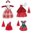Toclsixz Bambole Abbigliamento per 30 cm Bambole Accessori,Include Abiti Lunghi,scarpe,Regali per Ragazze (4pcs)