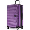 Hauptstadtkoffer Mitte - Valigia Media a Guscio Rigido, TSA, 4 Ruote, Bagaglio da Stiva con Espansione di Volume di 8 cm, 68 cm, 88 L, Melanzana