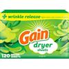 Gain Fogli asciugatrice Original, 120 Count
