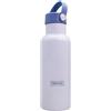 Nerthus FIH 1413 bottiglia termica doppia parete 500 ml tappo a vite blu ideale per lavoro montagna spiaggia