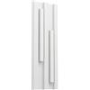 EGLO Luce a LED per esterni Fandina, lampada rettangolare a muro per esterno in metallo bianco, bianco caldo, IP55