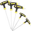 KEWAYO Set di chiavi esagonali per bicicletta con impugnatura a T, manico lungo con chiave esagonale standard, con cacciavite a testa sferica, set di attrezzi manuali, 2,5/3/4/5/6 mm, accessori per la
