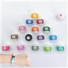YJFY Set di mini palline da biliardo, da biliardo, da biliardo, da biliardo, da biliardo, con accessori, possono essere utilizzate per creare braccialetti e collane per cellulari (16, colore)