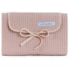 Mi bollito - Fasciatoio per neonati portatile, pieghevole e impermeabile. Tessuto 100% in cotone gaufrato. Facile da riporre nella borsa per la maternità. Ideale come regalo per neonati. (Rosa