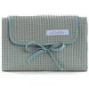 Mi bollito - Fasciatoio per neonati portatile, pieghevole e impermeabile. Tessuto 100% in cotone gaufré. Facile da riporre nella borsa per la maternità. Ideale come regalo per neonati. (Verde menta)