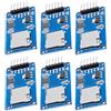APKLVSR Modulo scheda Micro SD TF SPI Reader Micro Memoria SD TF Scheda Memory Card Reader Modulo con schip di conversione del livello per Arduino (6 pezzi)