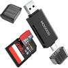 MOGOOD Lettore di Schede SD/TF USB 3.0 5Gbps, 2-in-1 Adattatore USB-A/USB-C OTG, Supporta SDHC/SDXC/MMC, Compatibile con iPhone 17 Pro Max Air, MacBook Pro, iPad Pro, Galaxy S25 S24, Mate70 P70