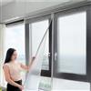 LLPEIJIE026 Tende Termiche Isolanti per il Freddo,Kit Isolante per Pellicole Termica per Finestre,Tenda Isolamento Antivento,Tende Oscuranti Protezione della Privacy,Riutilizzabile (W120xH120cm/47x47in)