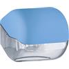 Mar Plast DISPENSER DISTRIBUTORE PORTA CARTA IGIENICA A MURO SINGOLO COLORATO SOFT TOUCH (AZZURRO)