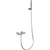 IMEX Rubinetteria IMEX - MONZA miscelatore doccia monocomando con doccetta [nikel spazzolato] - BDM039-5NQ