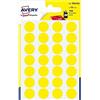 Avery Italia PSA15J Etichette Adesive Rotonde, A6, Giallo
