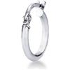 Gioielli di Valenza Mono orecchino in oro bianco 18k