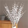 OUKEYI 12 fiori di gelsomino artificiali a stelo lungo 75 cm, bouquet di fiori finti per hotel, casa, ufficio, cucina, camera da letto, feste di nozze, decorazioni fai da te (bianco)